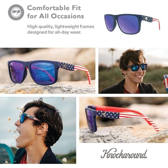 🆕 Men Blue Sport Polarized Sunglasses Torrey Pines Resistant Lenses Protection - Picture 6 of 7